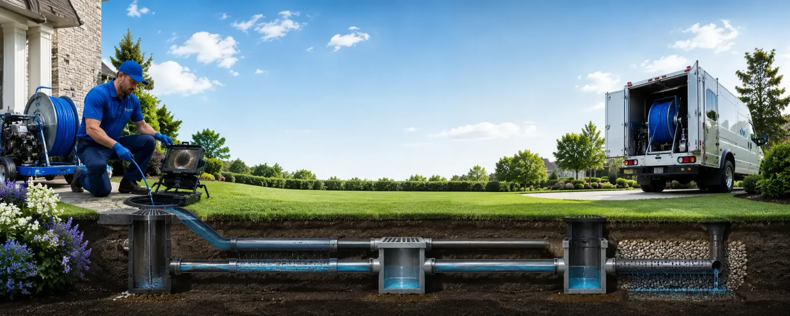 Outdoor drain cleaning information for Holderness, NH